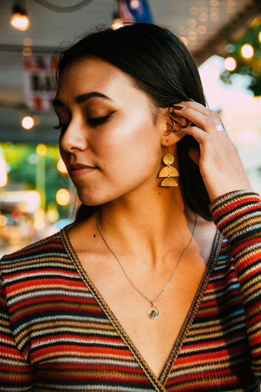 Sun & Mountain Necklace